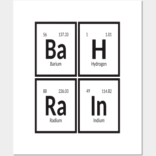 Bahrain Table of Elements Posters and Art